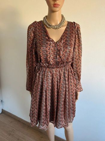 Robe imprimée à manches longues Molly Bracken taille S jamais portée