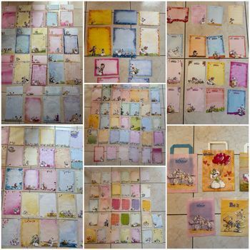 Gros lot de feuilles Diddl