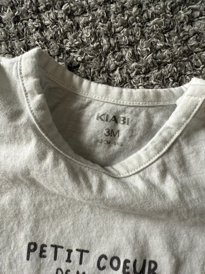 T-shirt manche courte imprimer (3mois) - photo numéro 3