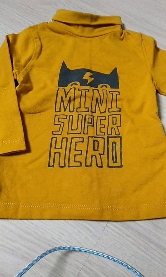 Maillot manches longues avec col bébé garçon 6 mois
