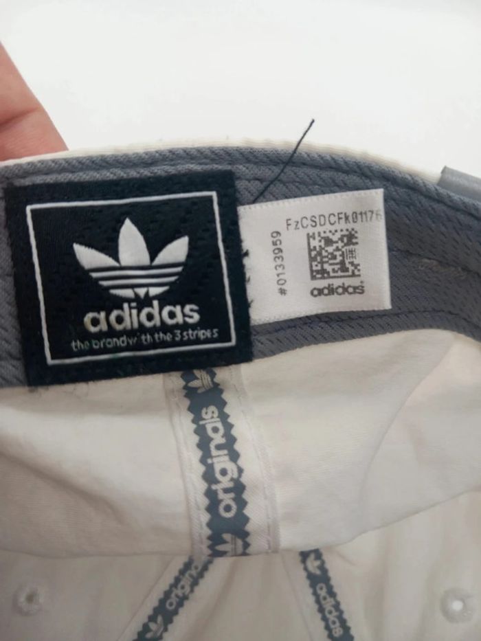 Casquette Vintage Adidas Blanc - photo numéro 7
