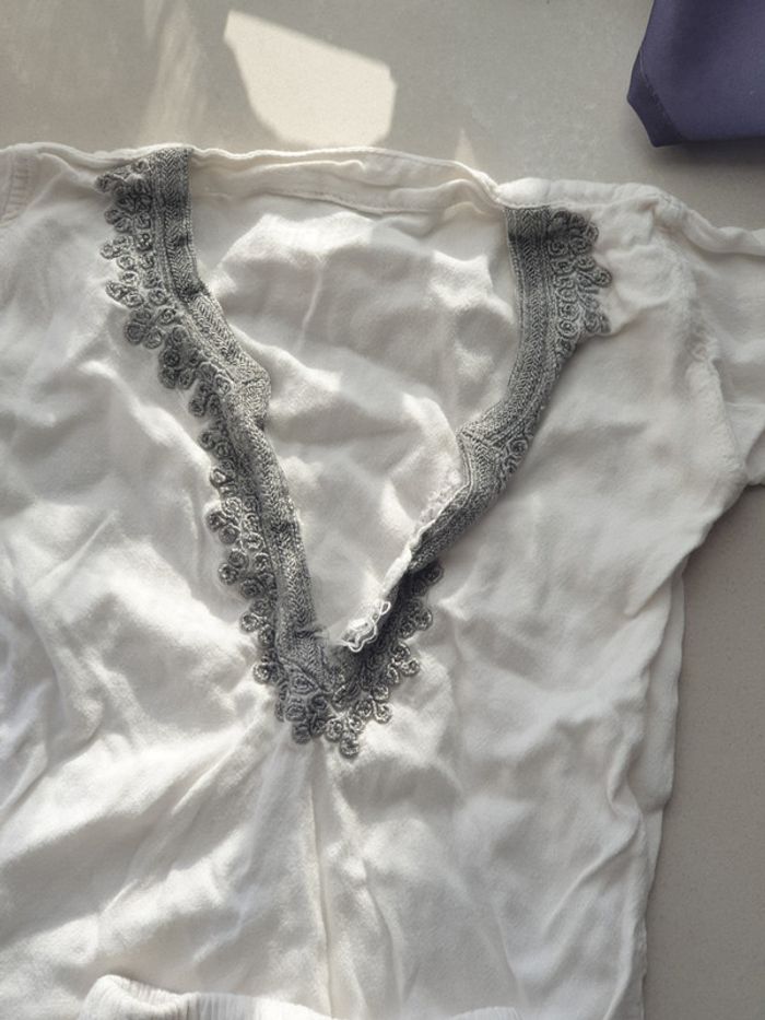 1 ensemble pantalon t shirt blanc léger 2 ans - photo numéro 3