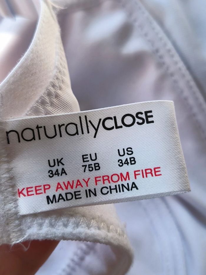 🤍 Naturally Close - Soutien-gorge confort blanc Taille FR90B 🤍 - photo numéro 4