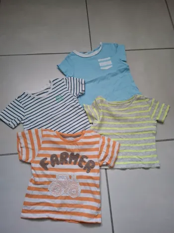 Lot 4 t-shirt 18 mois