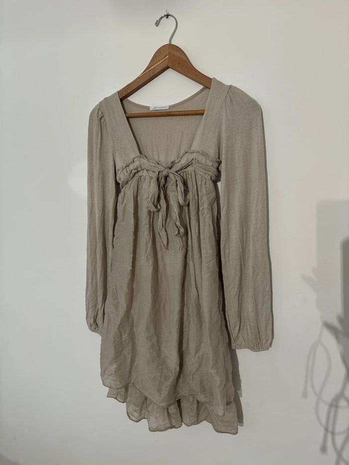 Robe courte beige taille unique