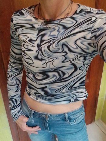 Pull fin femme croq top Bleu