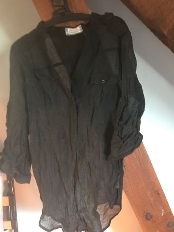 Chemise noire transparente Jennyfer taille S