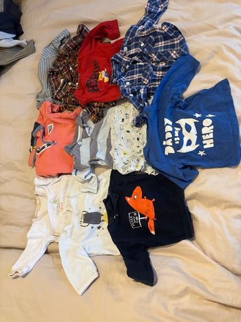 Lot de t-shirts manches longues et chemises 3 mois garçon  