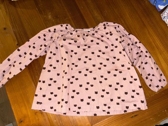 Blouse motif chat
