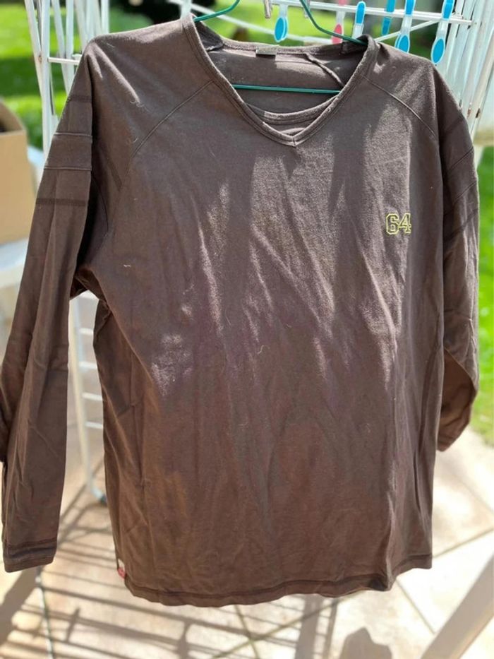 T shirt ML marque 64 couleur chocolats XXXL