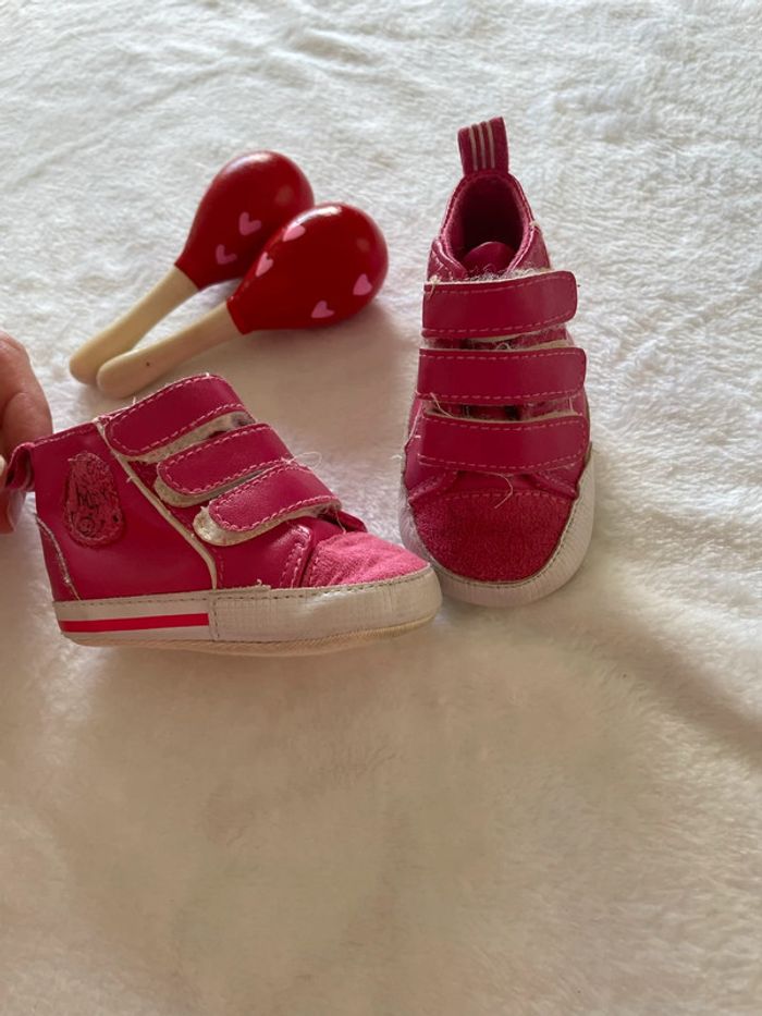 Chaussures souple in extenso pointure 18 rose