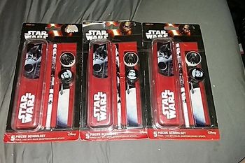 Lot 3 sets écolier Star Wars