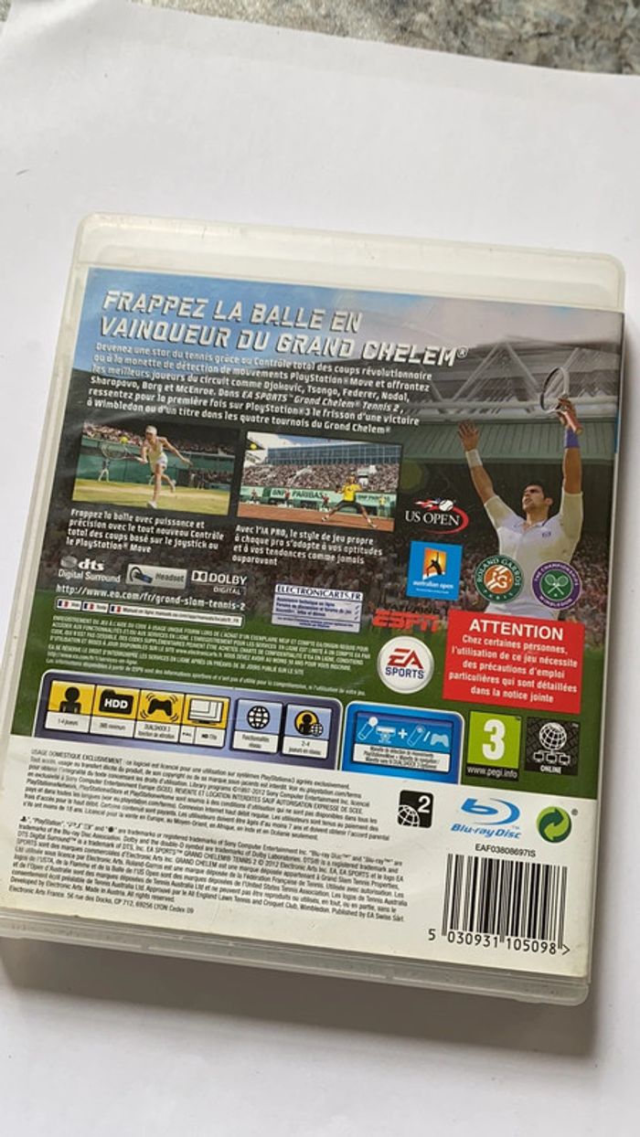 grand chelem tennis 2 ps3 - photo numéro 3