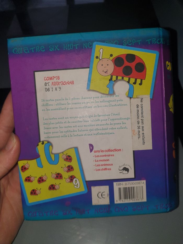 26 cartes puzzle les chiffres - photo numéro 2