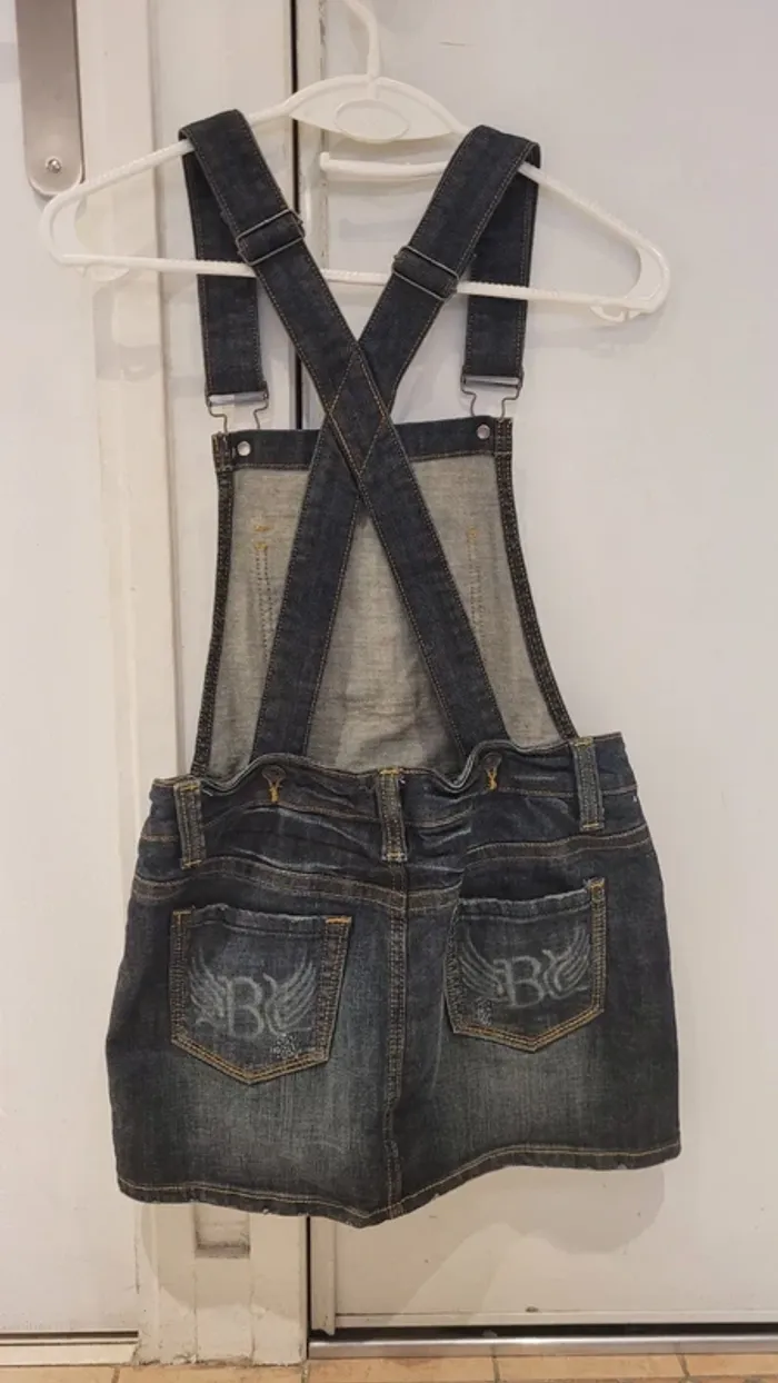 Salopette Combi jupe 2 en 1   98% coton - photo numéro 2