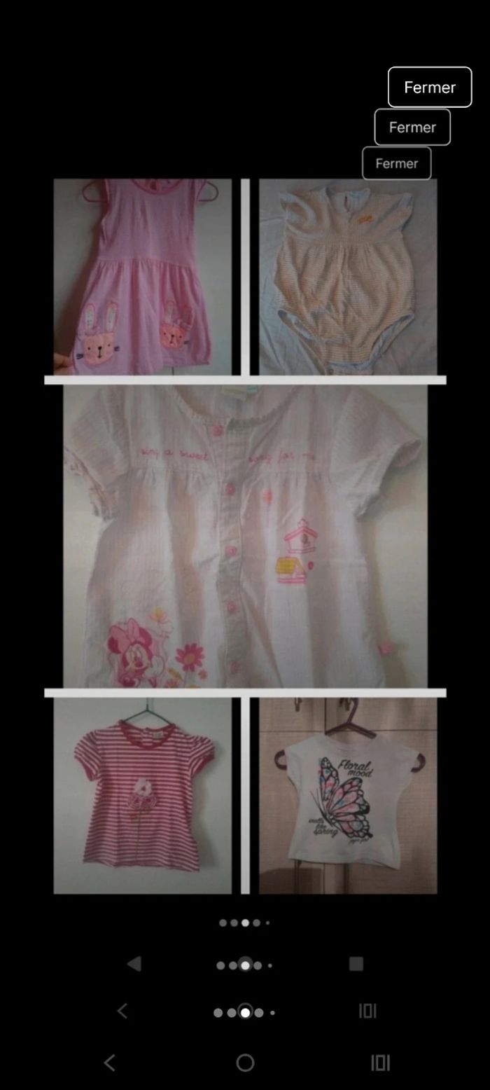 Grand lot de vêtements fille 68-98cm - photo numéro 3