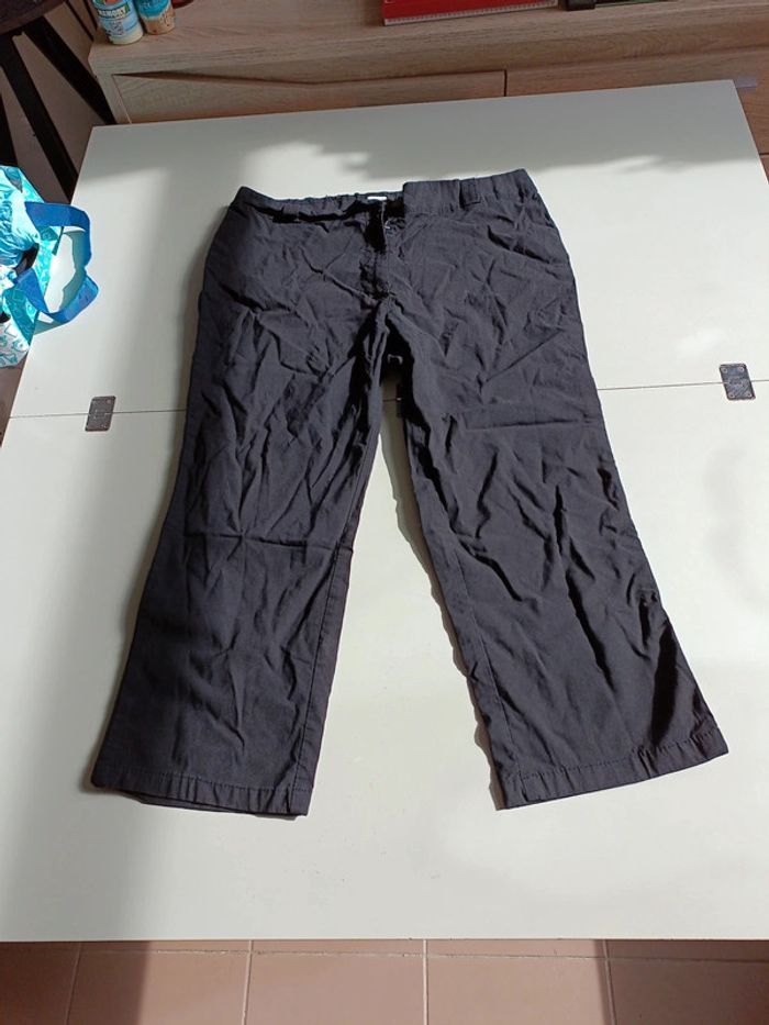 Pantacourt noir fashion plus taille 48