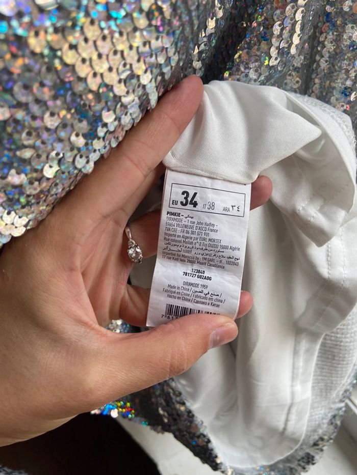 Robe asymétrique à paillettes Pimkie - photo numéro 4