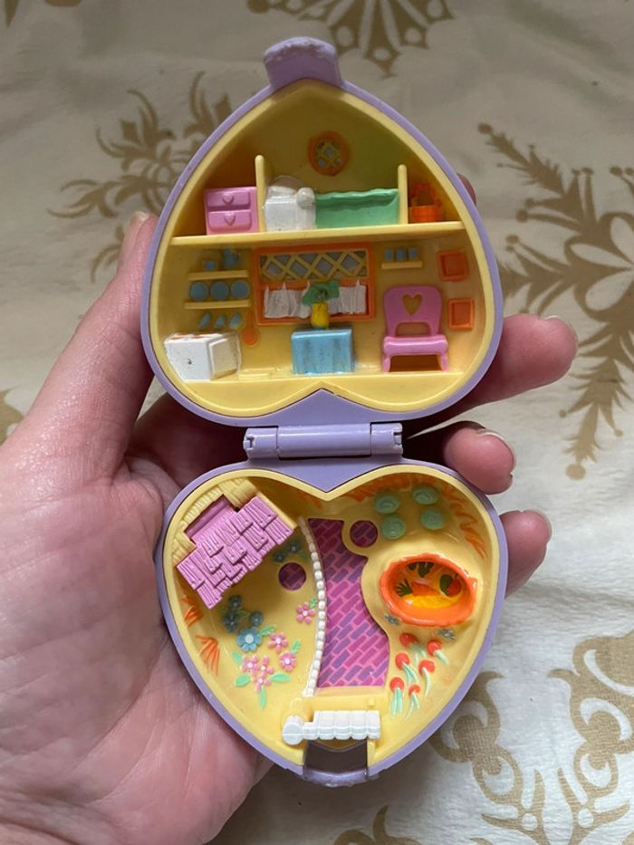 Petit coffret cœur Polly Pocket vintage - photo numéro 3