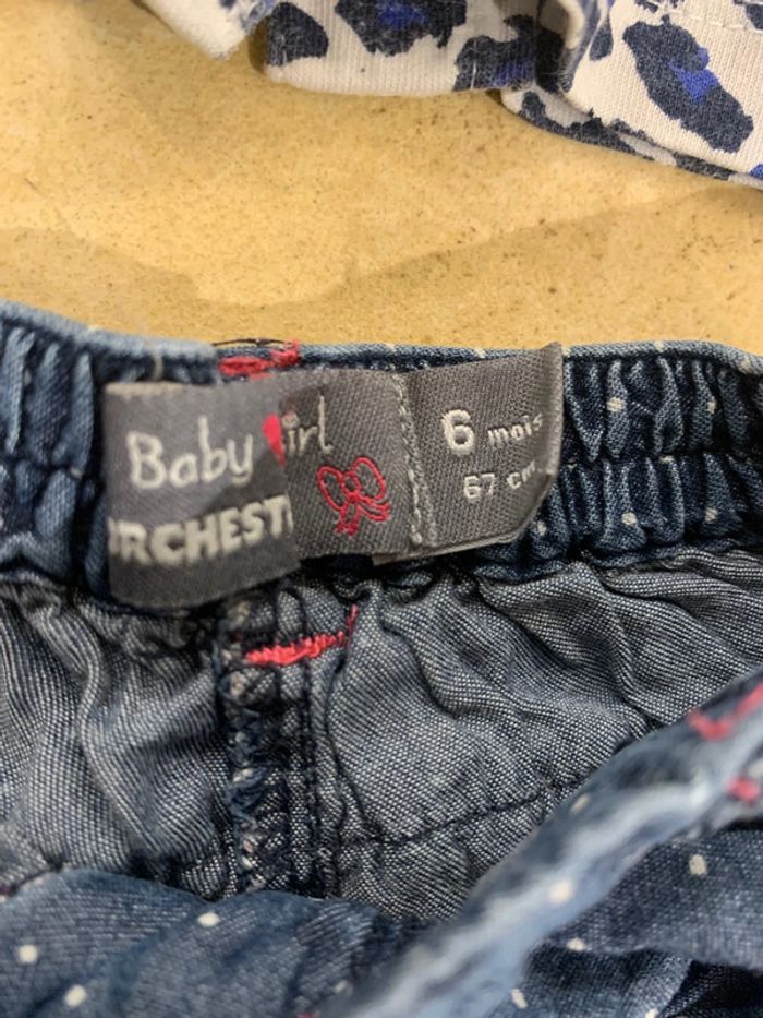 Lot ensemble vêtements bébé fille 6 mois été - photo numéro 3