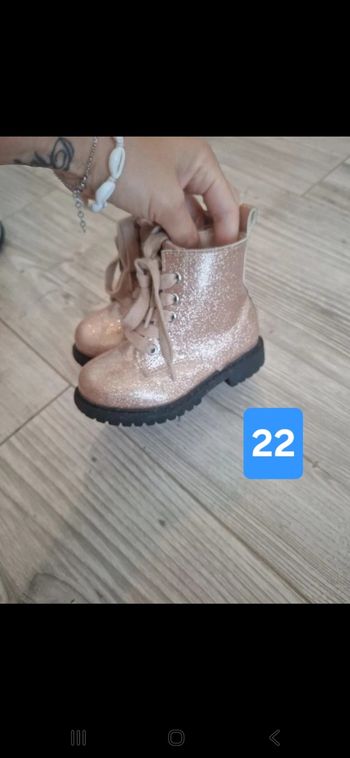 Bootes paillettes fille 22