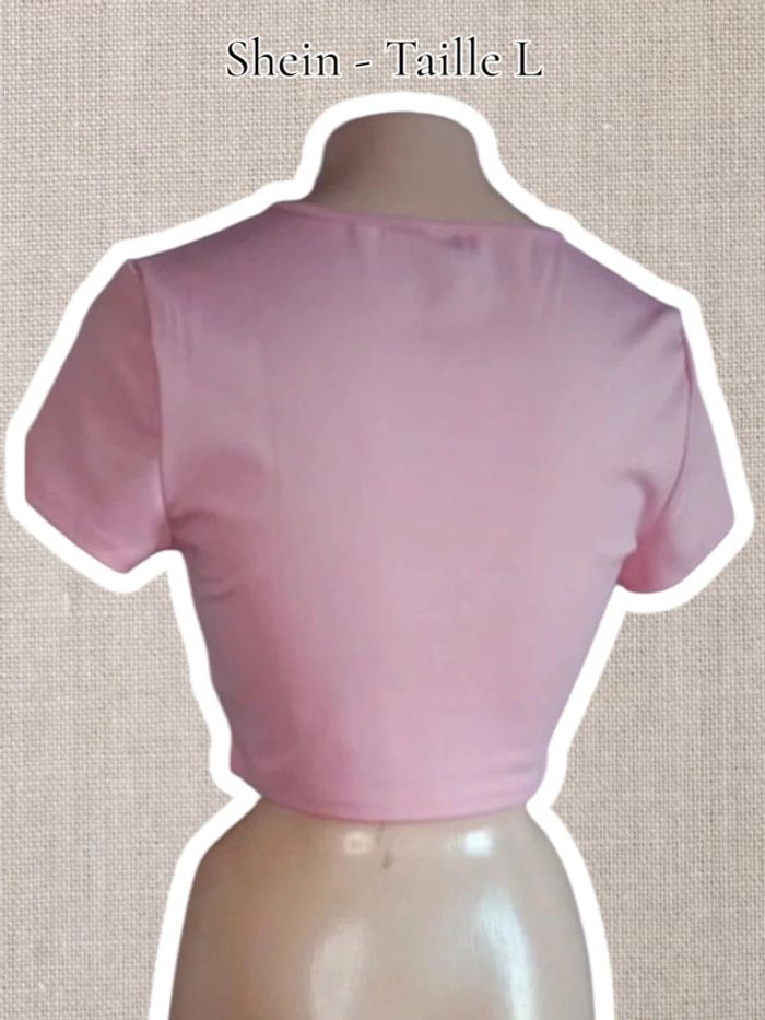Crop top rose - Shein - Taille L - photo numéro 2