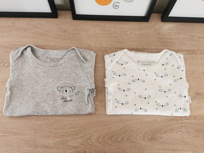 Lot de 2 bodies manches longues Petit Béguin