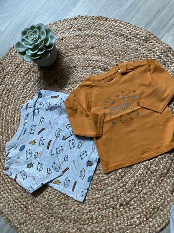 Lot de 2 t-shirts ml 12 mois
