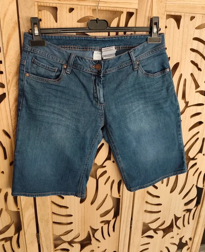 Bermuda en jean T 38 Camaïeu - photo numéro 2