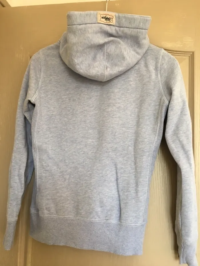 Sweat capuche bleu tommy hilfiger xs - photo numéro 4