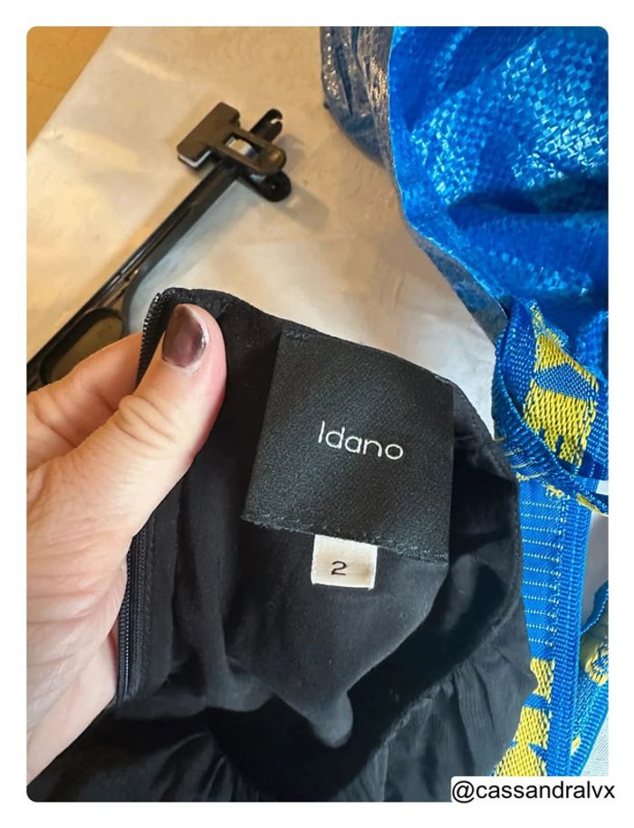 Robe longue noire fleurie - Idano - photo numéro 3