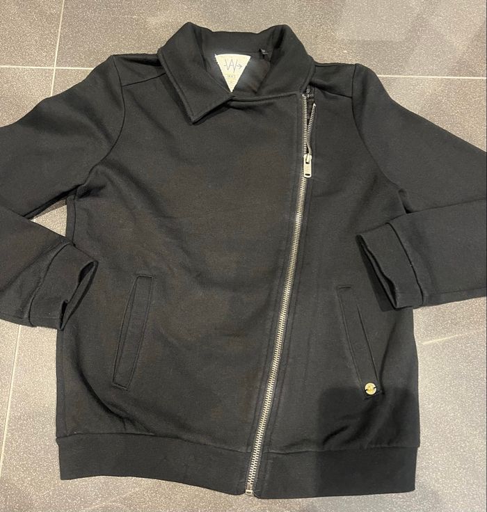 🖤 Veste Zippée IKKS Noire à Paillettes M/38 - photo numéro 2