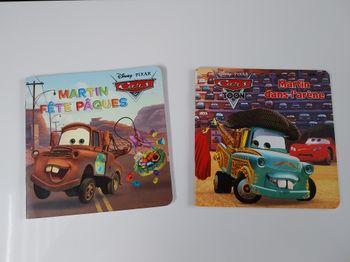 Lot 2 livres Cars Disney Pixar – Martin – Albums jeunesse – Excellent état