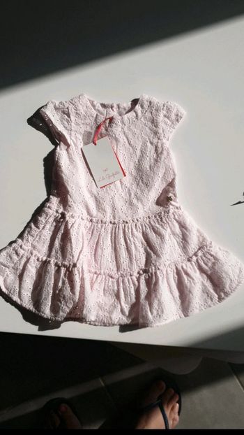 Robe lili gaufrette 6 mois neuve