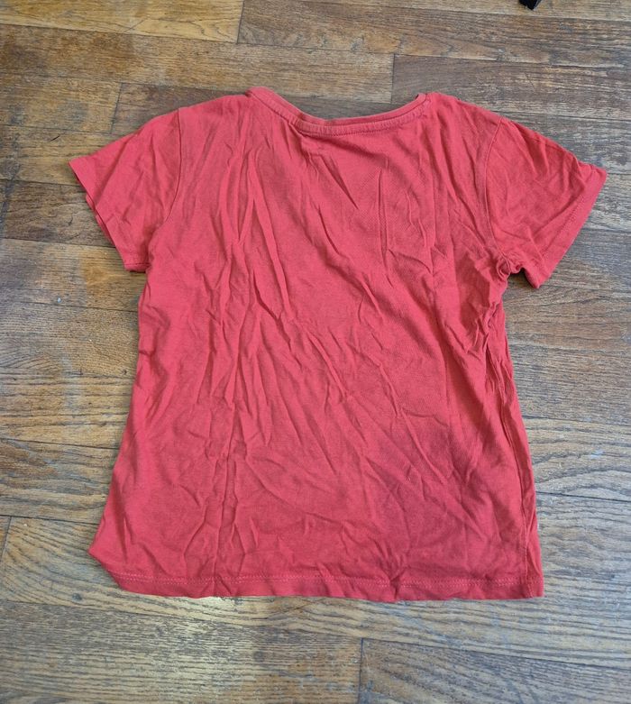 T-shirt garçon rouge, motif graphique, taille 7/8 ans - photo numéro 3
