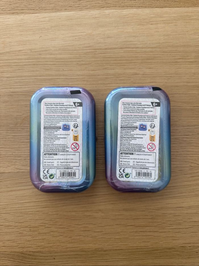 Lot 2 Mini Tins Noctali Évolutions Prismatiques EV8.5 Neuf - photo numéro 2
