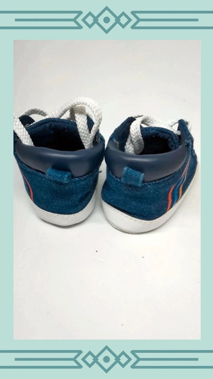 🍄 Chaussures bébé 3-6 mois jeans - photo numéro 5