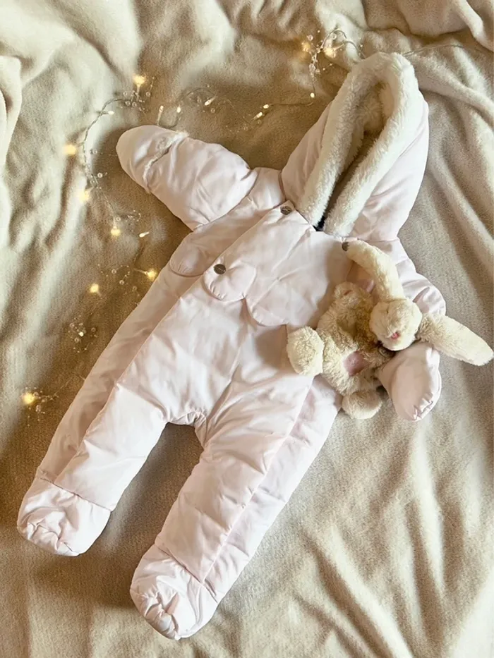 Combinaison pilote rose pale 6 mois - Jacadi - photo numéro 2