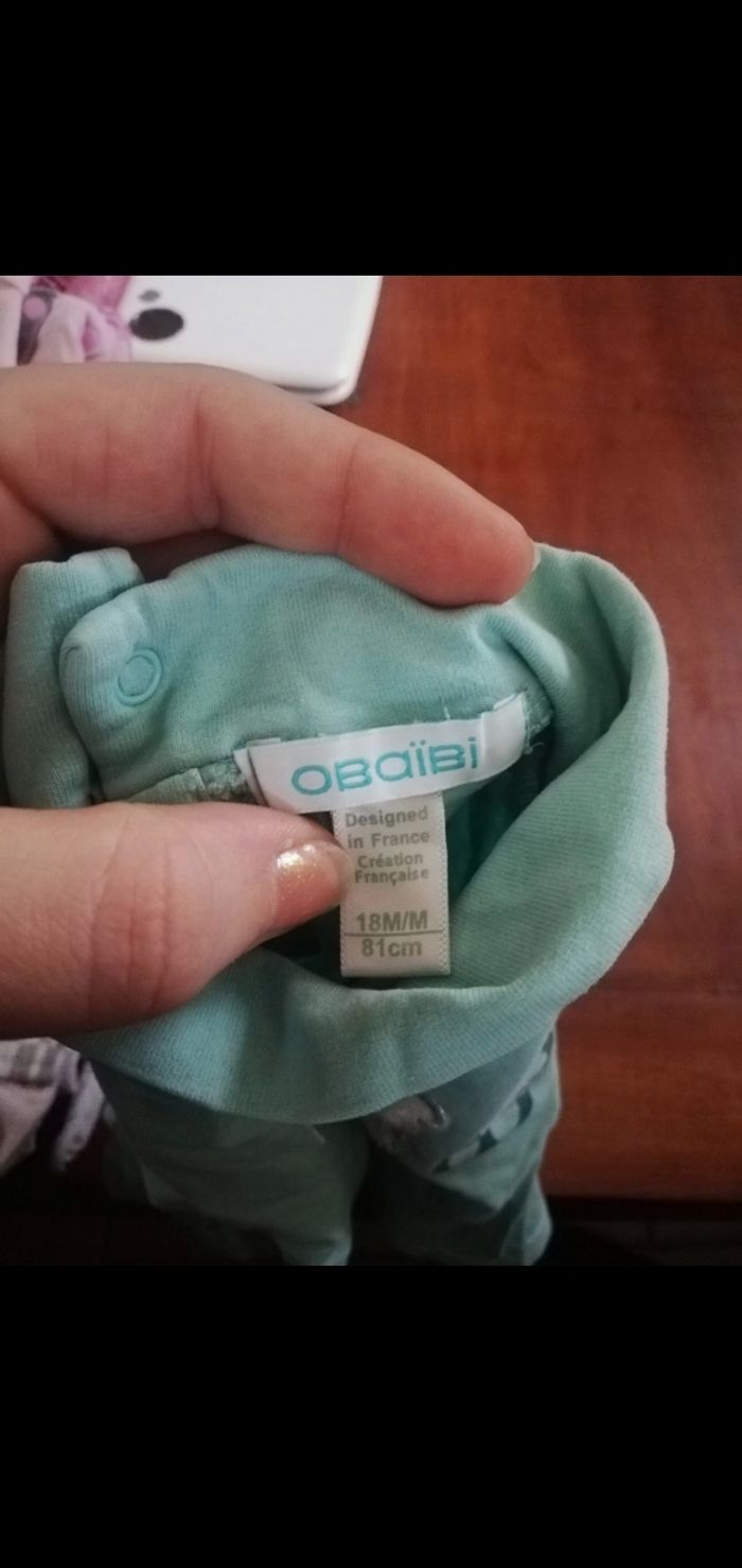 Col roulé bleu ciel obaïbi fille 18 mois - photo numéro 3