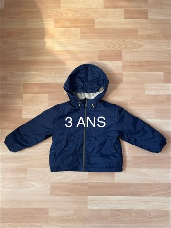 Coupe vent doublé garçon 3 ans