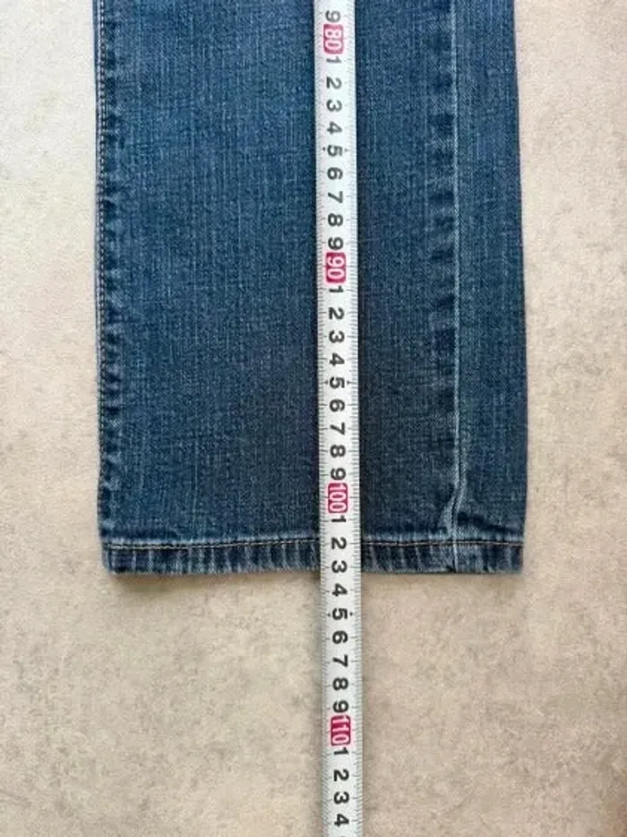 Jeans Levi's W28 FR38 coupe droite bleu Femme Women pan330b - photo numéro 4