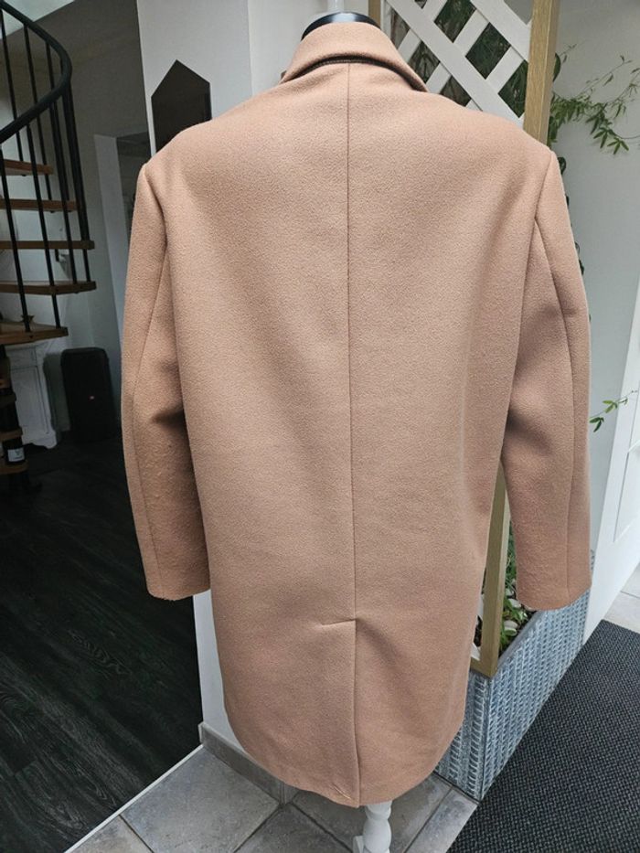 Zara manteau long marron clair taille L - photo numéro 6