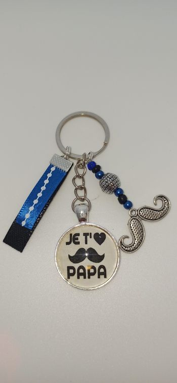 Porte clé message " Je t'aime Papa "