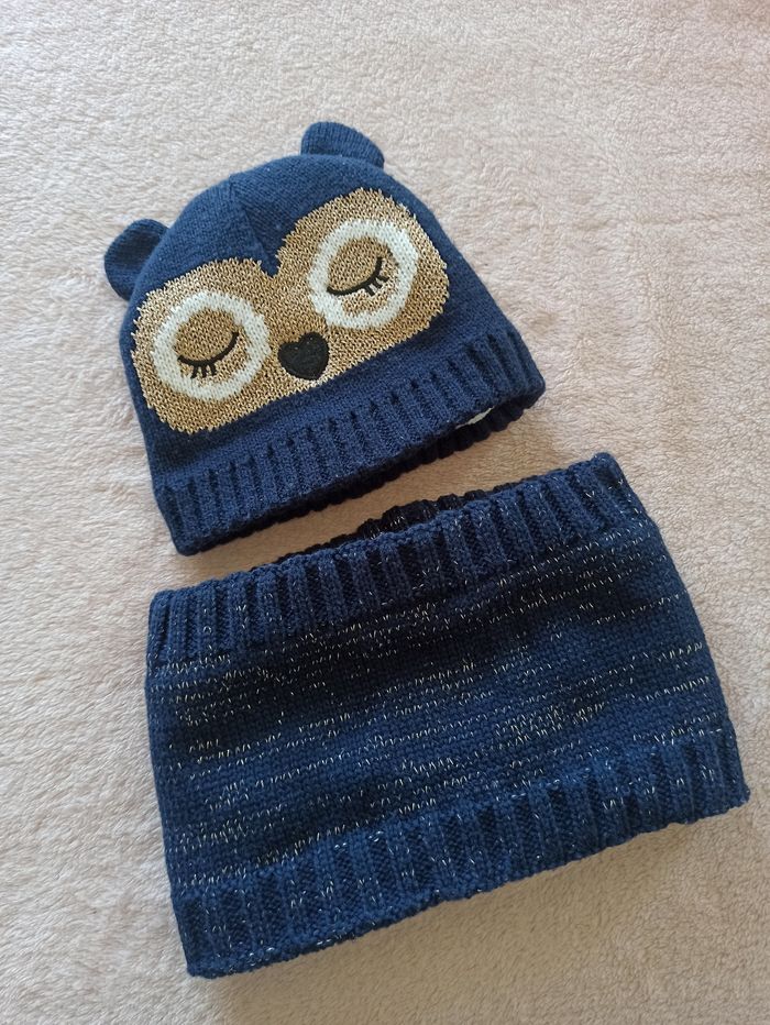 Bonnet et tour de cou bébé