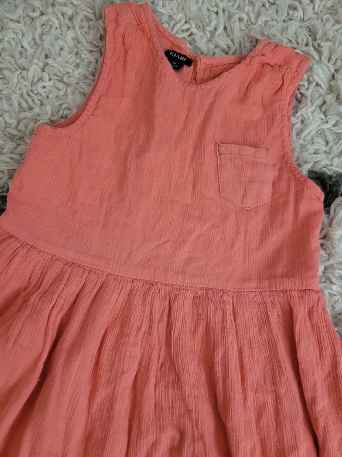 Robe orange corail 4 ans - photo numéro 2