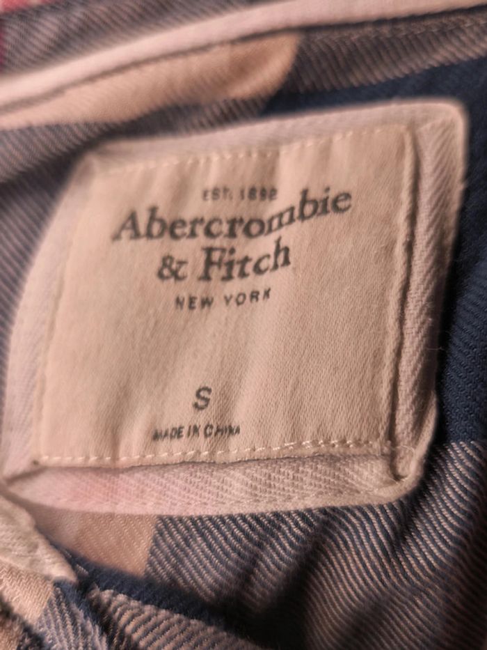 Chemise Abercrombie & Fitch Femme Taille S Rose Bleu - photo numéro 6