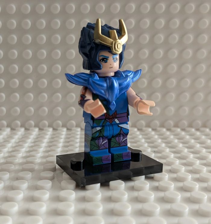 Figurine : Ikki du Phénix , Chevalier de Bronze ( Edition limitée), style Lego