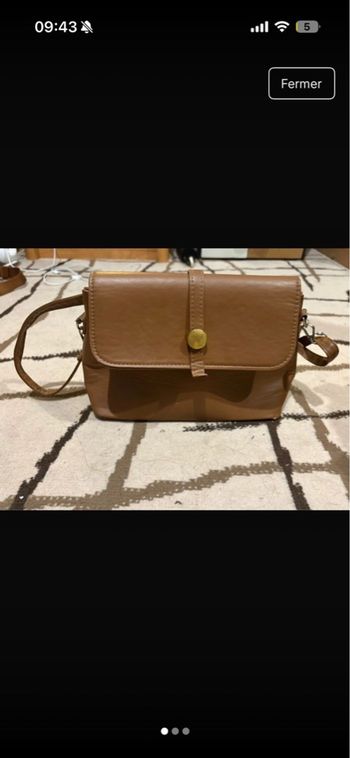 Sac bandoulière marron 