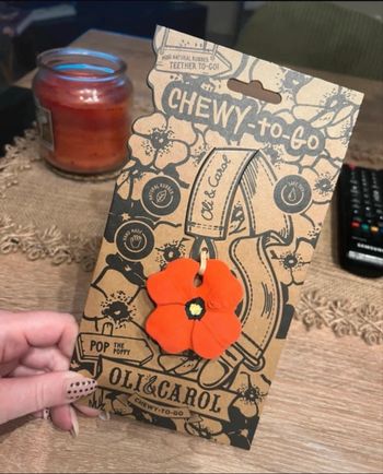 Anneaux de dentition coquelicot, Oli&Carol 