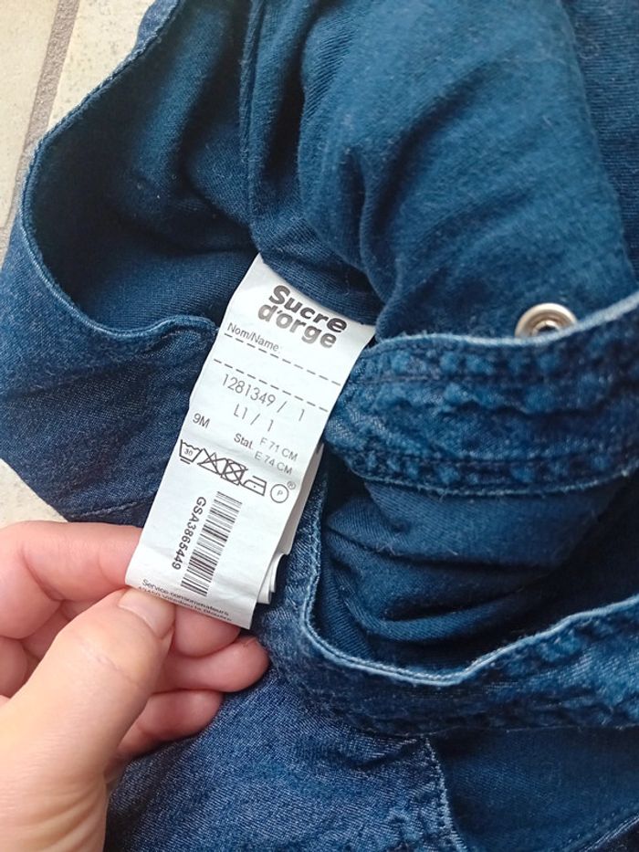 Ensemble salopette avec t shirt Manche longue - photo numéro 5